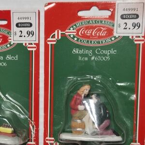 Vintage Coca Cola Holiday Decor - Skating Couple Item #67006